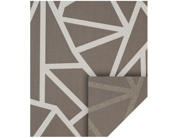 Designrollo Capri tmavě béžová s potiskem