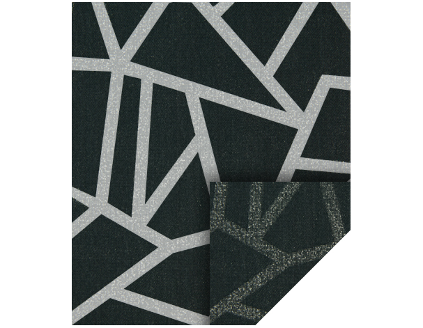 Designrollo Capri tmavě šedá s potiskem