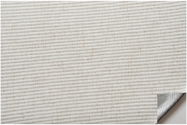 Designrollo termo blackout Madagaskar Silver bílá melír - elegantní povrch